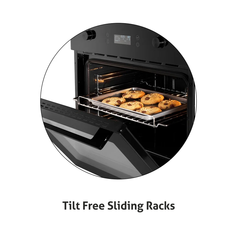 Glen Built in Oven Motorised Rotisserie Turbo Fan 70Ltr with 12 Multi-functions (BO-653MRT) - Image