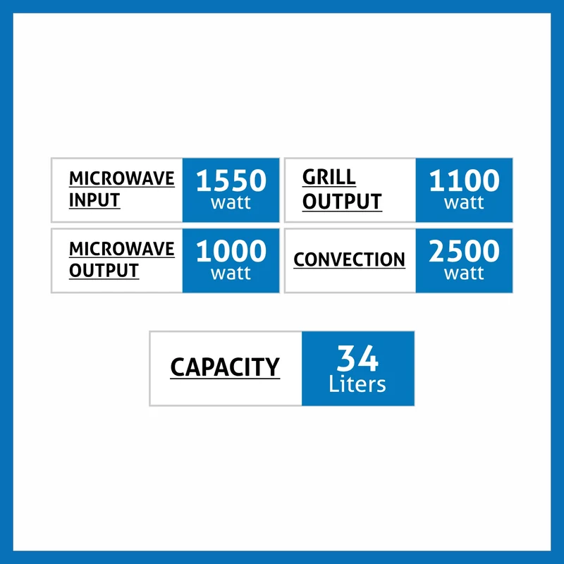 Glen Built-In-Microwave Convection with Touch Control Capacity 34 Ltr (MO-679) - Image