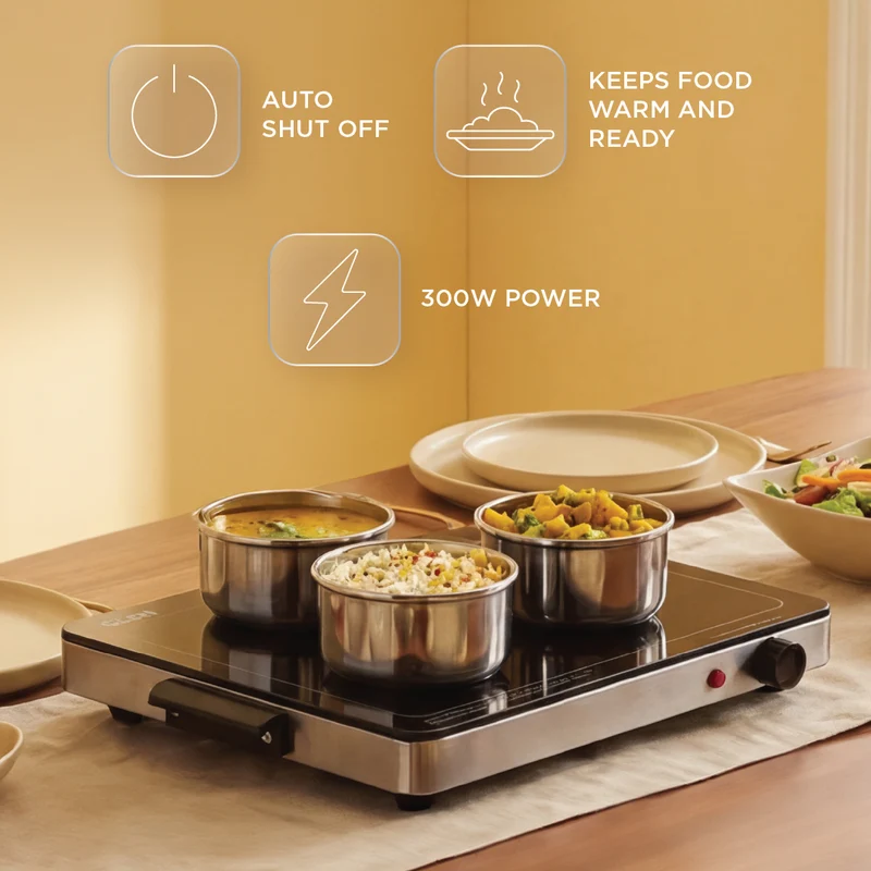 Glen Electric Warmer Plate with Auto Shut Off 300W (SA 3001) - Image