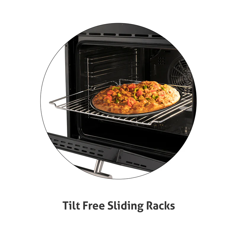 Glen Built in Oven Motorised Rotisserie Turbo Fan 70Ltr with 9 Multi-functions (651MRTBL) - Image