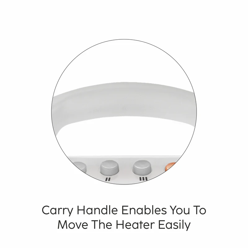 Glen Electric Carbon Room Heater with 3 Heat Settings - HA7016CH - Image