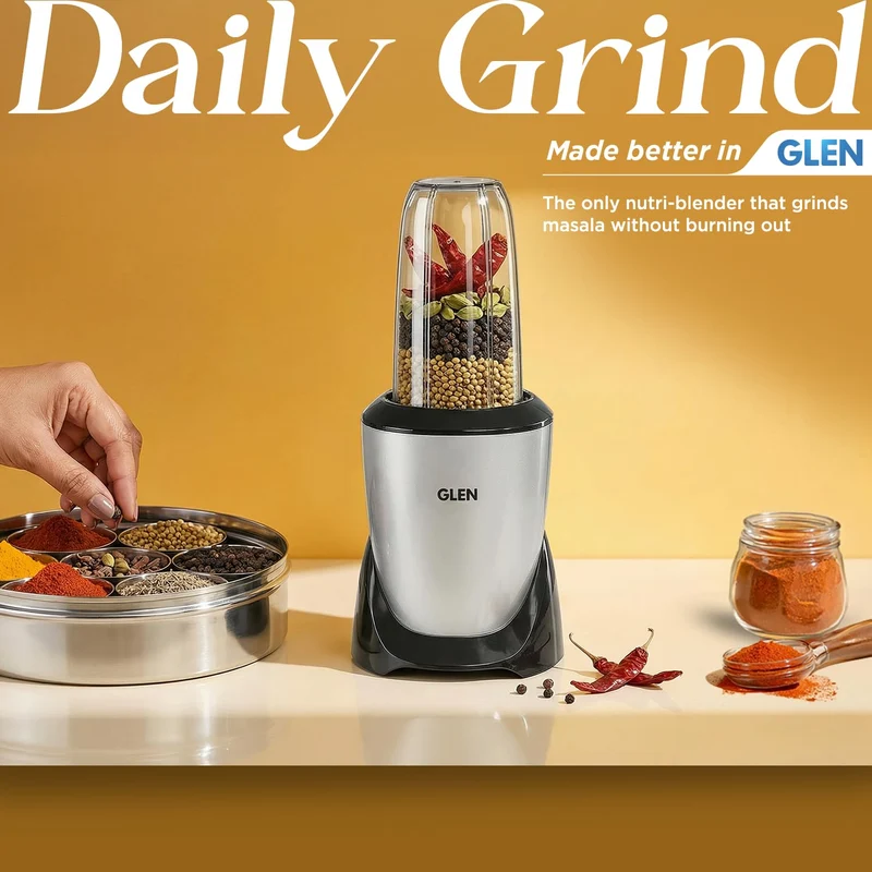 Glen Nutri Blender Mixer Grinder 900W | 2 Unbreakable Jars (1000ml + 800ml) | Dual SS Blades | Smoothie Maker / Mixer / Grinder - SA4048UT - Image