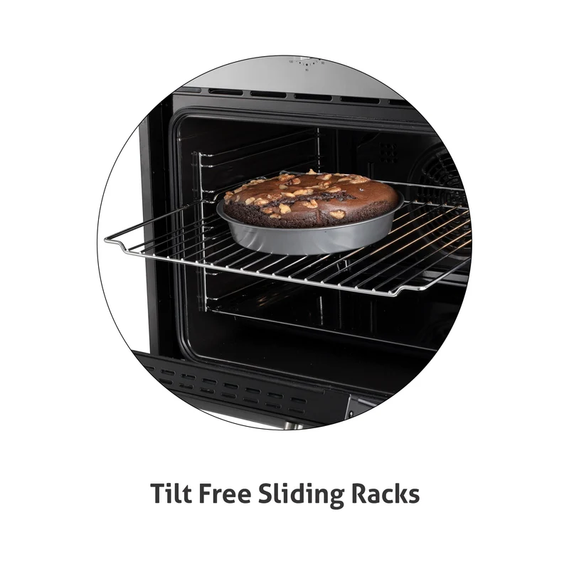 Glen Built in Oven Motorised Rotisserie Turbo Fan 70Ltr with 9 Multi-functions (651MRTSS) - Image