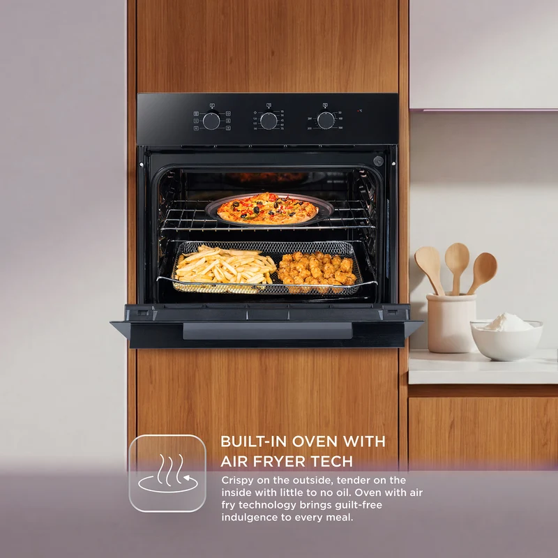 Glen Built in Oven Air Fryer 60Ltr with Convection Fan and 3 Control Knobs (BO662AF) - Image